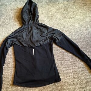 Nike Women's Black Hooded drifit jacket